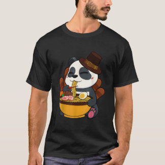 T-shirt Panda mangeant la nourriture japonaise du jour de