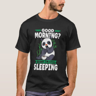 T-shirt Panda matin boire du café animal Panda