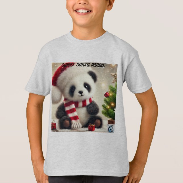 T-shirt Panda Noël (Devant)