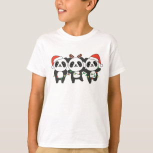 T-shirt Panda Noël Animaux mignons Pandas