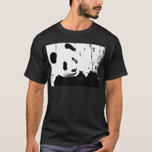 T-shirt Panda noir et blanc