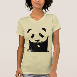 T-shirt Panda noir et blanc