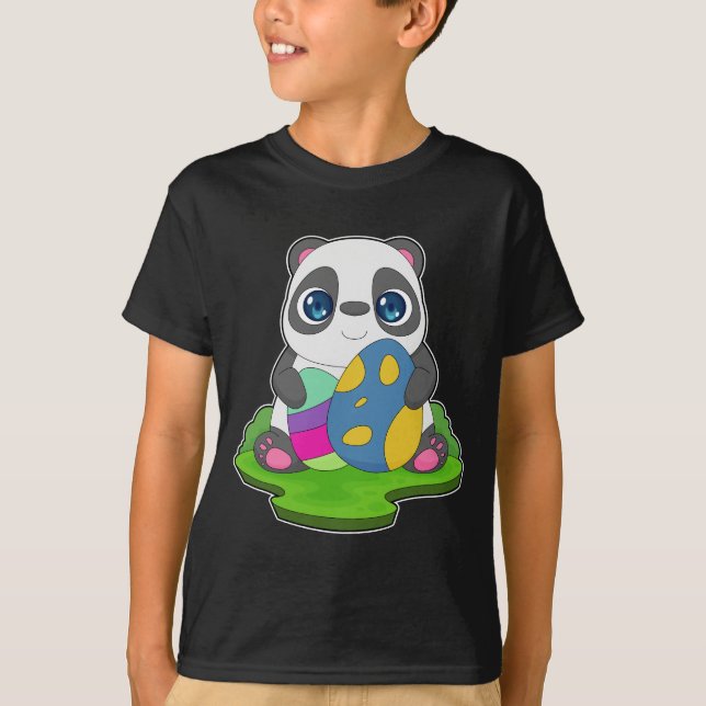 T-shirt Panda Oeufs de Pâques (Devant)