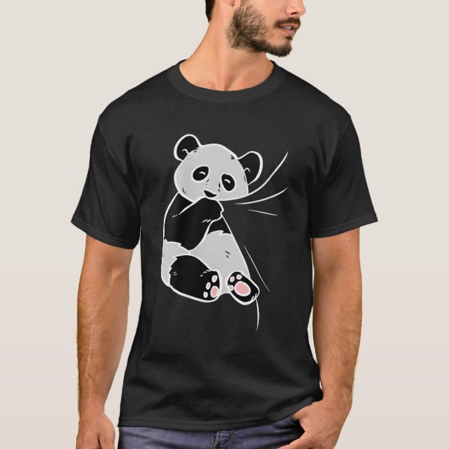 T-shirt Panda Ours Qui Aime Pandas Animal (Devant)