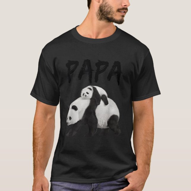 T-shirt Panda Papa Ours Papa (Devant)