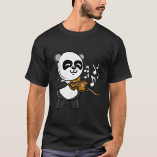 T-shirt Panda Playing Violin