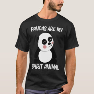 T-shirt Panda Pour Hommes Femmes Noir Blanc Ours Cuisine