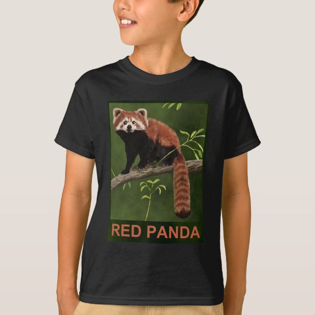 T-shirt Panda rouge (Devant)