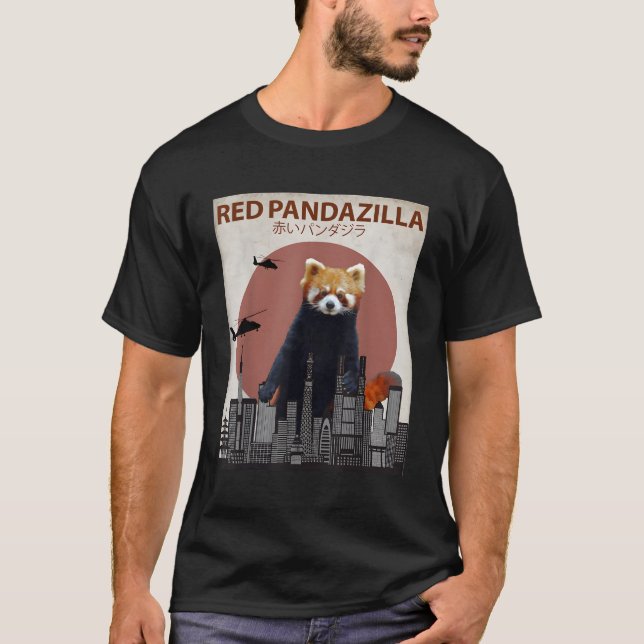 T-shirt Panda rouge (Devant)
