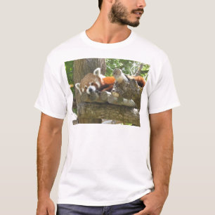 T-shirt panda rouge