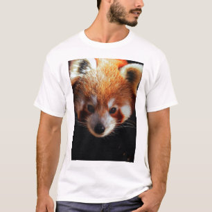 T-SHIRT PANDA ROUGE