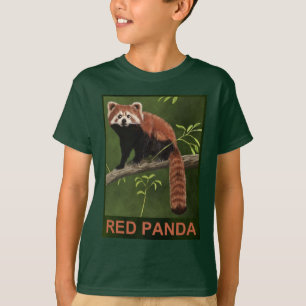 T-shirt Panda rouge
