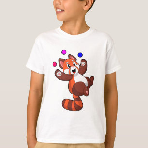 T-shirt Panda rouge à Juggle Circus.PNG