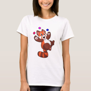 T-shirt Panda rouge à Juggle Circus.PNG