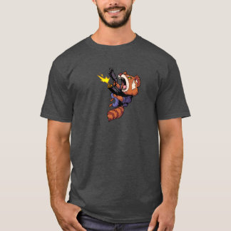 T-shirt Panda rouge de Rock'n