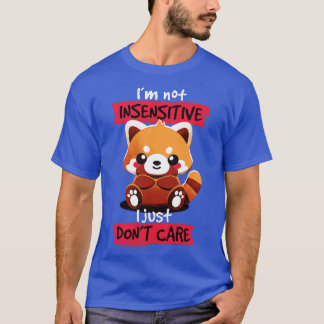 T-shirt Panda rouge insensible