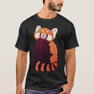 T-shirt Panda rouge, jolie illustration 3