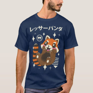 T-shirt Panda rouge Kawaii