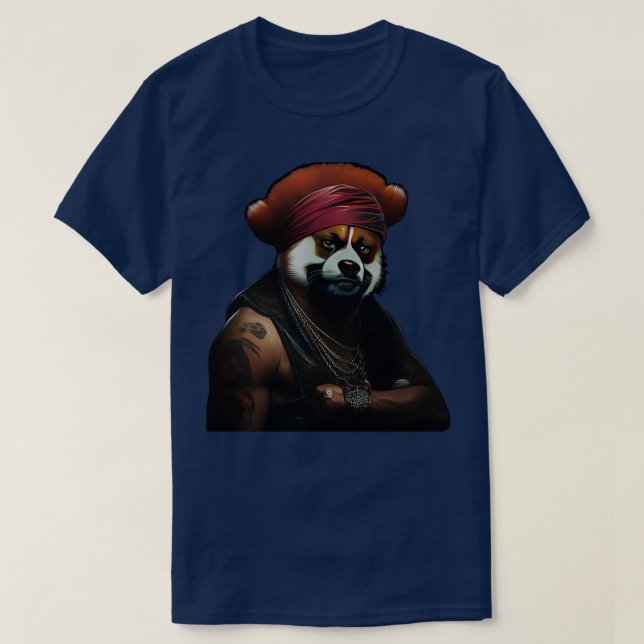 T-shirt Panda Rouge mafia (Design devant)