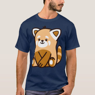 T-shirt Panda rouge mignon 3