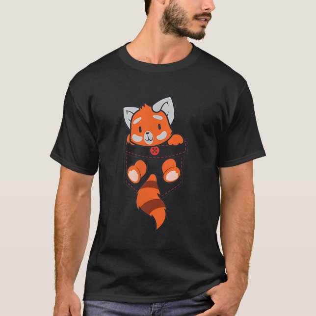 T-shirt Panda Rouge Panda Rouge Panda Rouge (Devant)