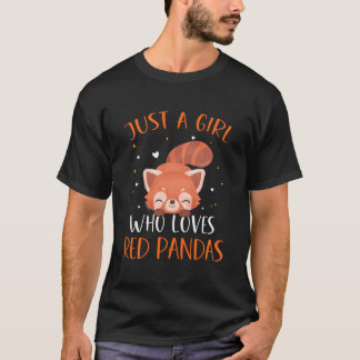 T-shirt Panda roux juste un qui aime les pandas roux
