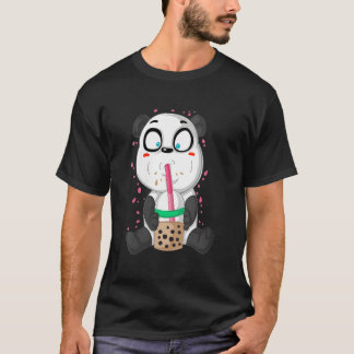 T-shirt Panda Soju Bamboo Bear Korean Drinking Sweet Tea