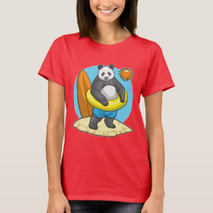 T-shirt Panda Summer Beach