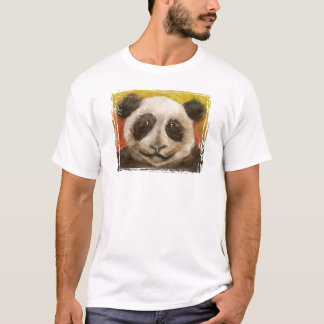 T-shirt Panda sur le noir pour des enfants