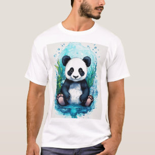 T-shirt Panda tatouage sous-marin pour bébé - adorable et 