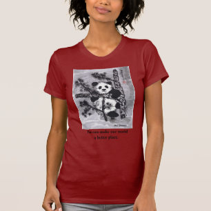T-shirt Panda - vous pouvez faire au monde un meilleur