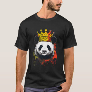 T-shirt Panda With Crown