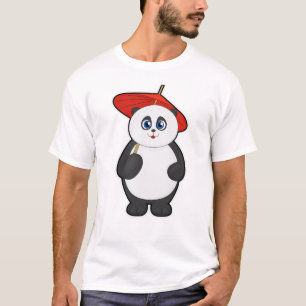 T-shirt Panda with Umbrella
