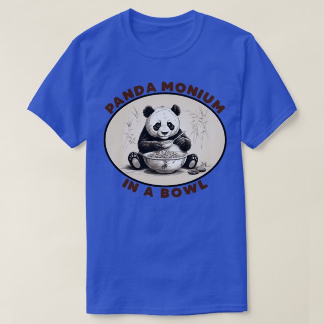T-shirt PandaMonium dans un bol 2 (Design devant)