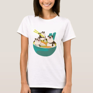T-shirt Pandas en Ramen