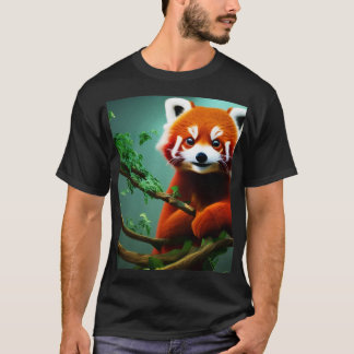 T-shirt Pandas rouges Panda rouge frais
