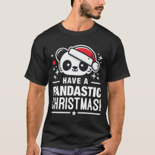 T-shirt Pandastic Christmas Panda Holiday