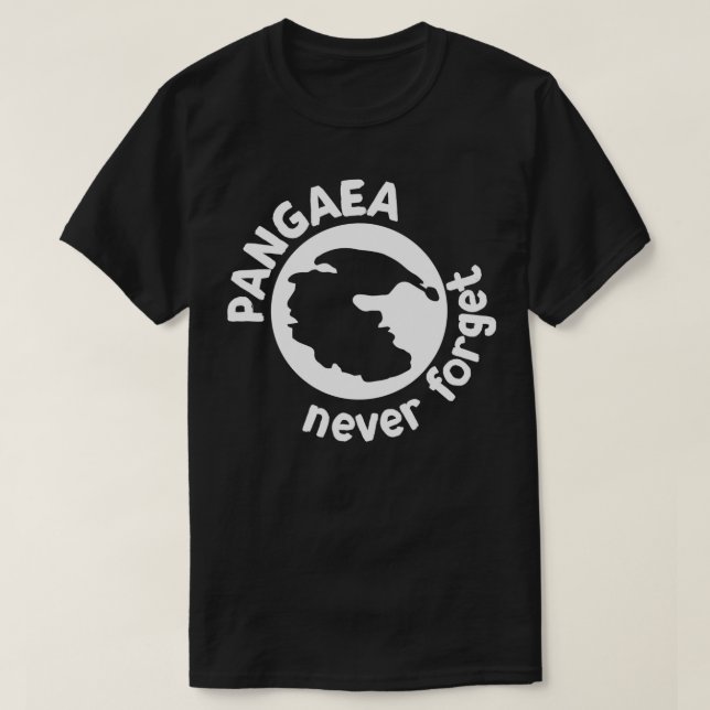 T-shirt Pangaea Never Forget for Science Lovers (Design devant)