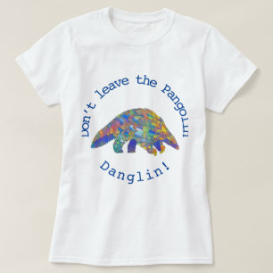 T-shirt Pangolin coloré En danger Faune et faune Art anima