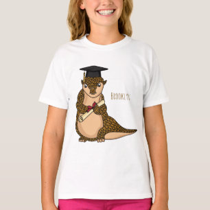 T-shirt Pangolin mignon diplômé dessin animé