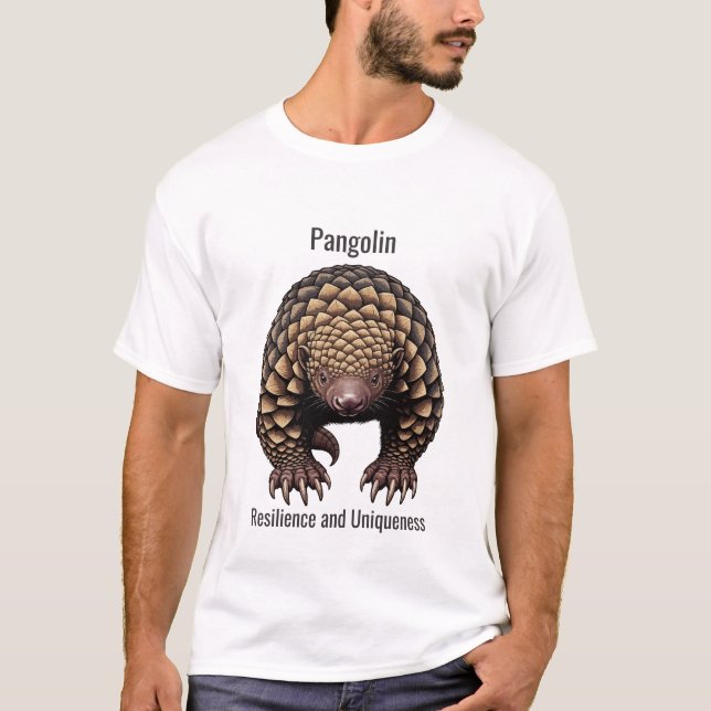T-shirt pangolin - Resilience and Uniqueness (Devant)