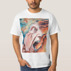 T-shirt Panic Waves peinture à l'huile