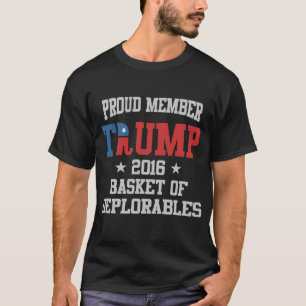 T-shirt panier 2016 fier de trunp de membre des