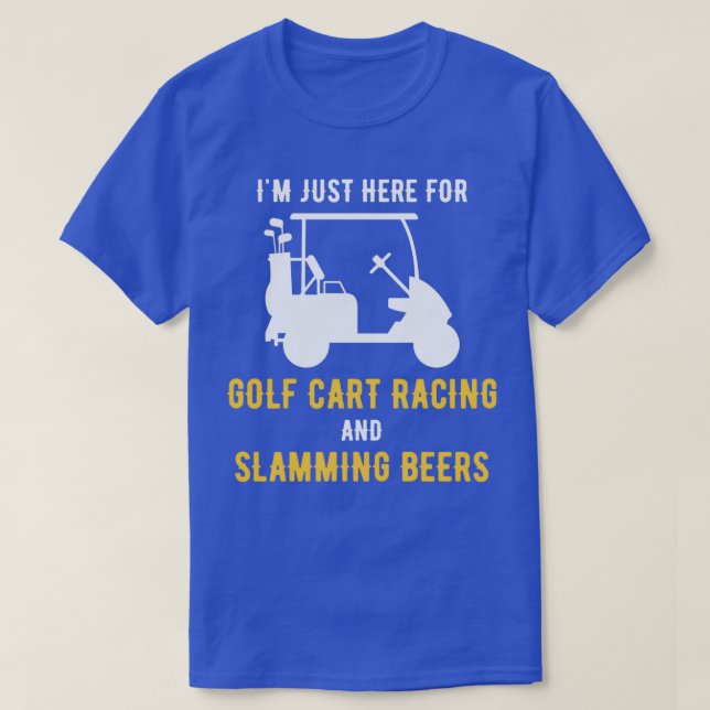 T-shirt Panier de golf Courses et bières à mâcher pour un  (Design devant)