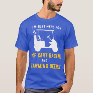 T-shirt Panier de golf Courses et bières à mâcher pour un 