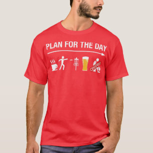 T-shirt Panier de golf Frisbee Golf Frolf Bière café Frolf