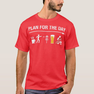 T-shirt Panier de golf Frisbee Golf Frolf Bière café Frolf