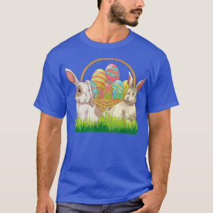 T-shirt Panier de Pâques de lapin Oeufs de Pâques mignons