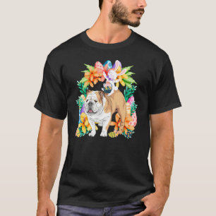 T-shirt Panier d'oeufs Rabbit équitation anglais Bulldog H
