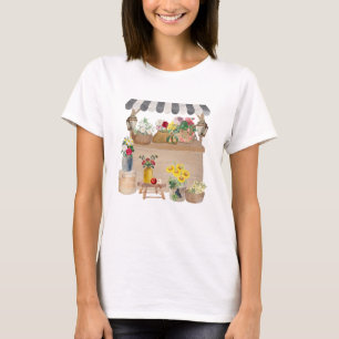 T-shirt Paniers à fleurs du marché agricole